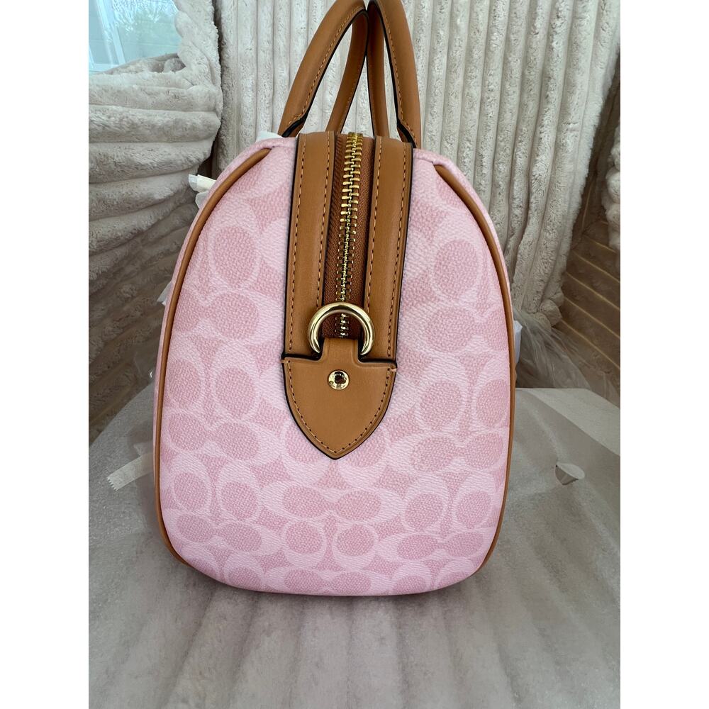 Coach Powder Pink Large Rowan NWT - Picture 7 of 11